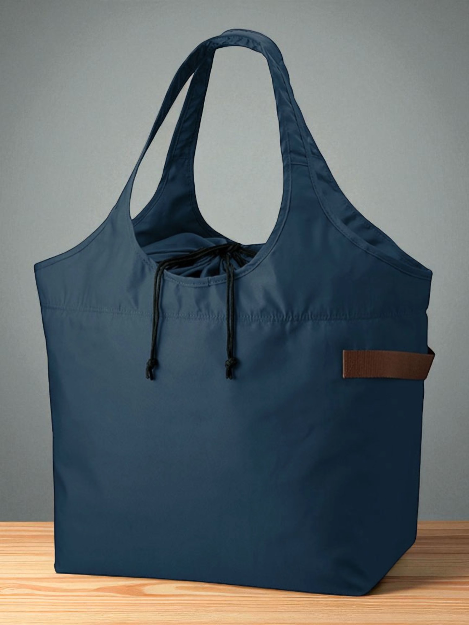 クルリトクーラービッグマルシェバッグ（ゴム色/グレー）