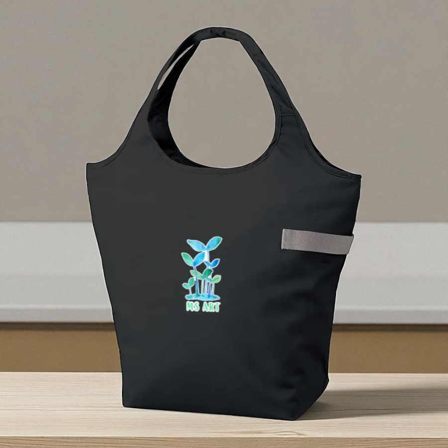 クルリトクーラーマルシェバッグ（ゴム色/グレー）