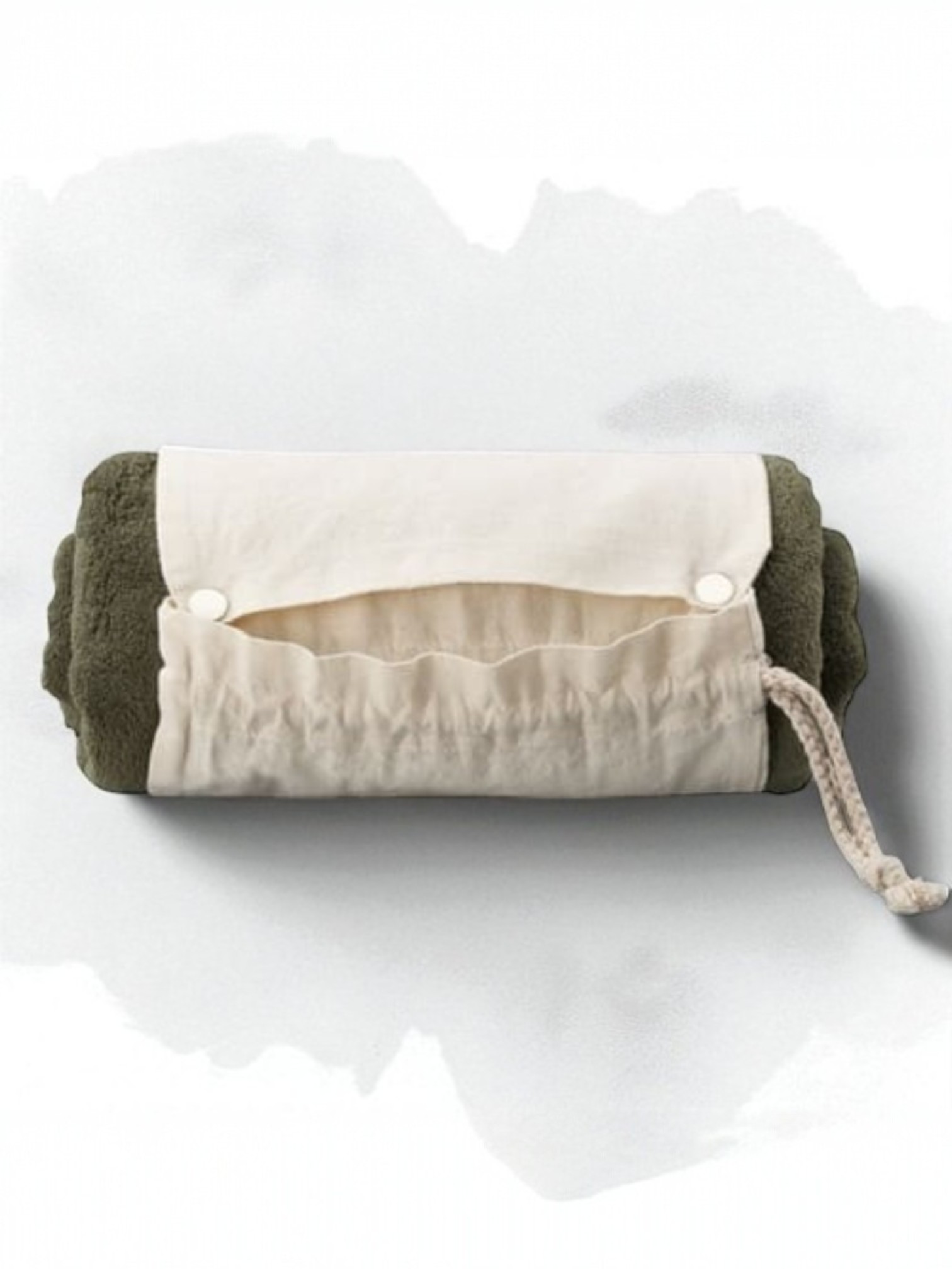 ロール巾着ブランケット