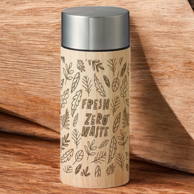 木目調サーモボトル300ml