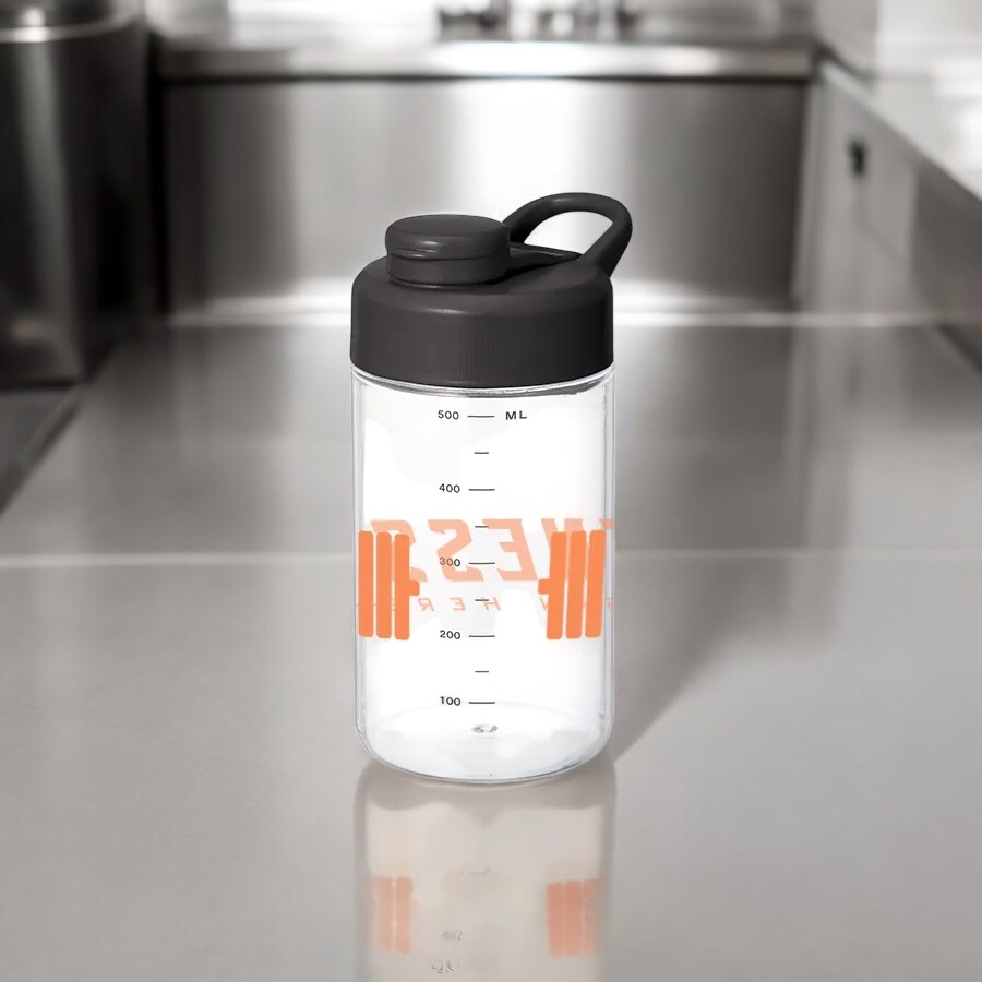 目盛り付シェイカーボトル（シリコンボール付）