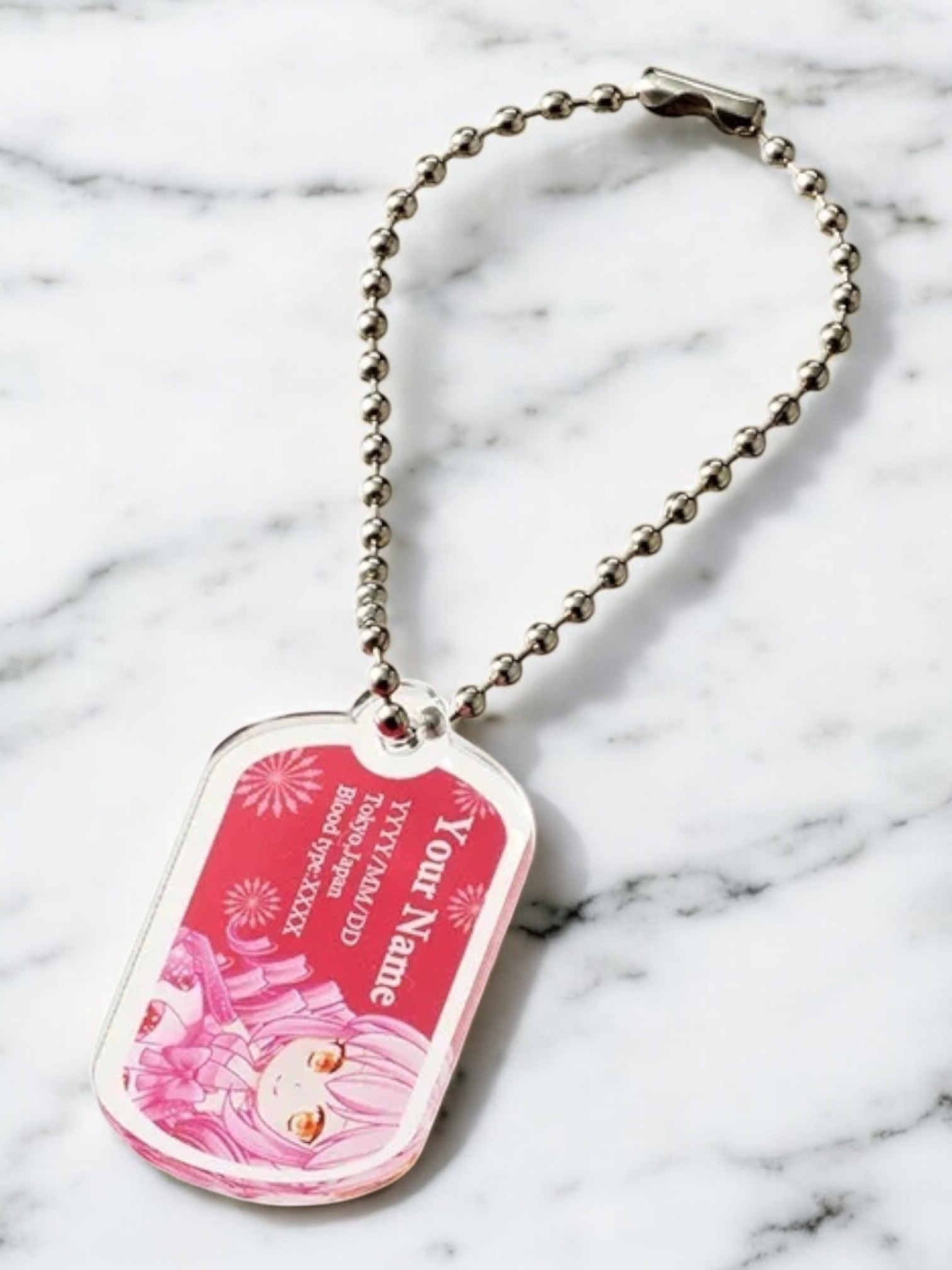 アクリルドッグタグ