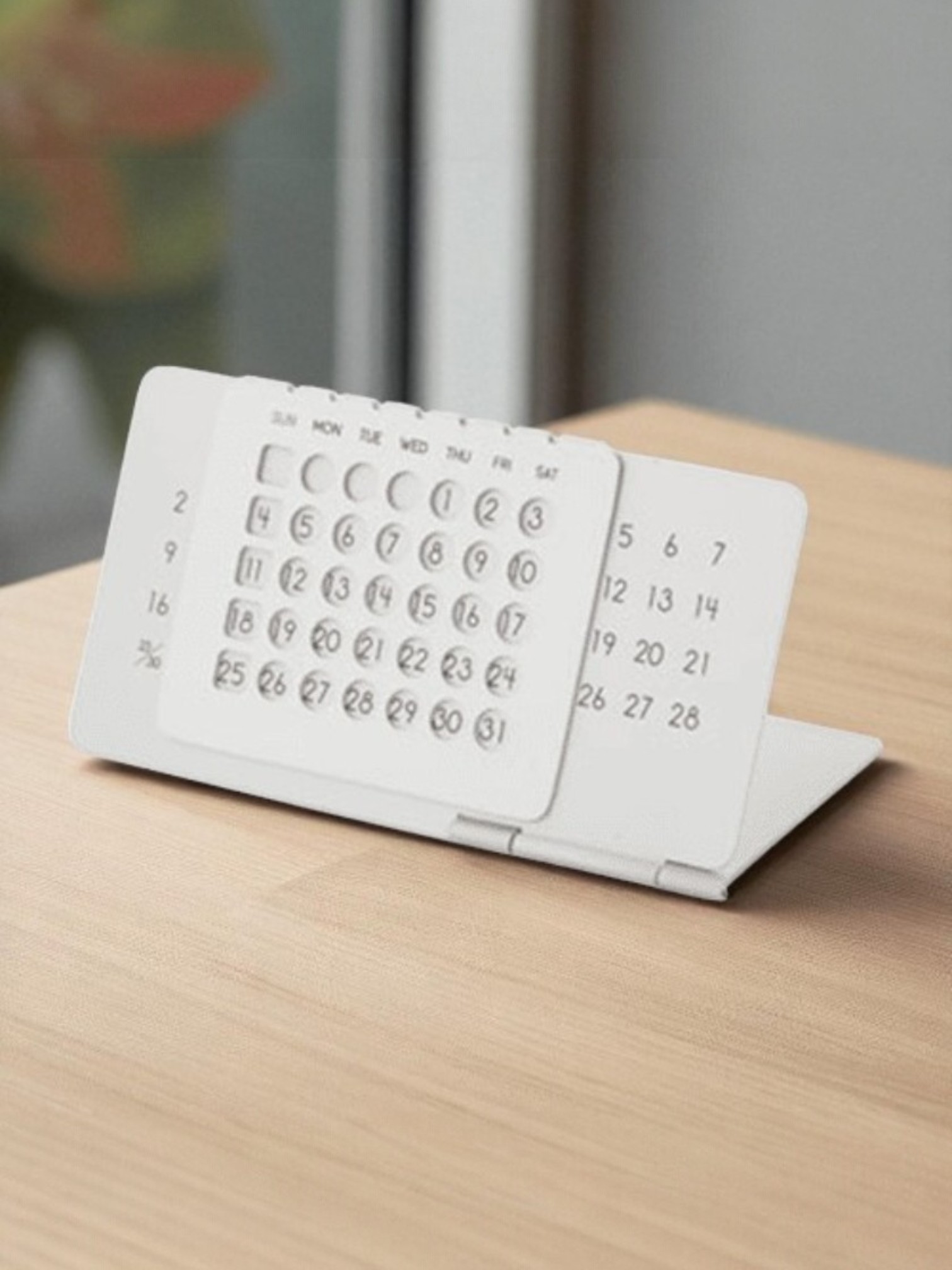 アルミ万年カレンダー