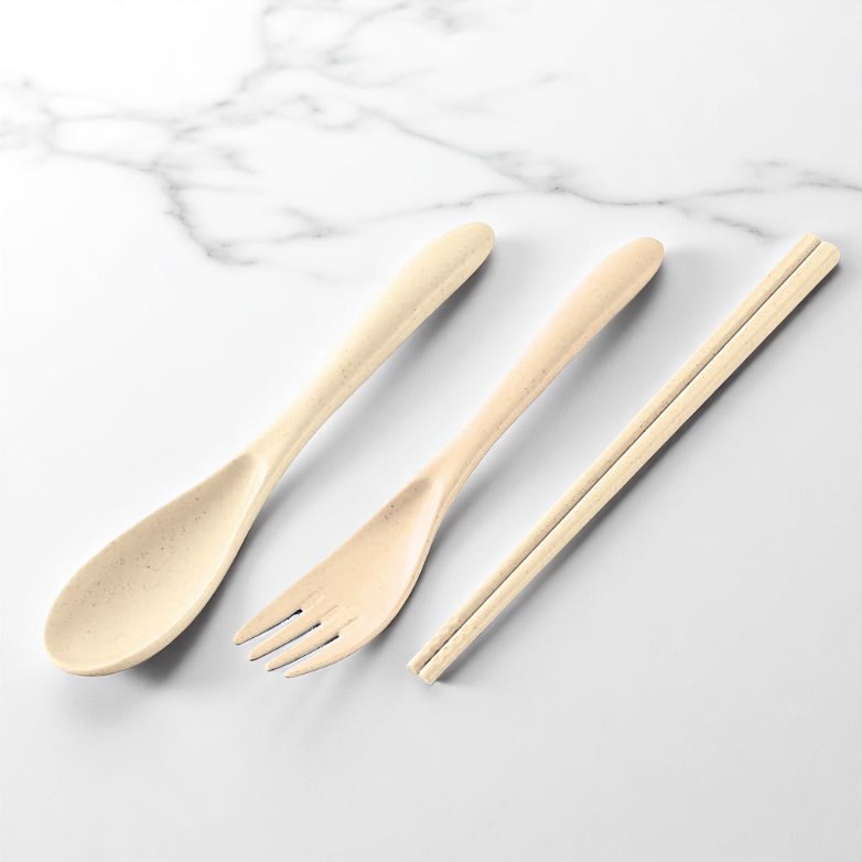 カトラリーセットバンブーファイバー入タイプ（3点）