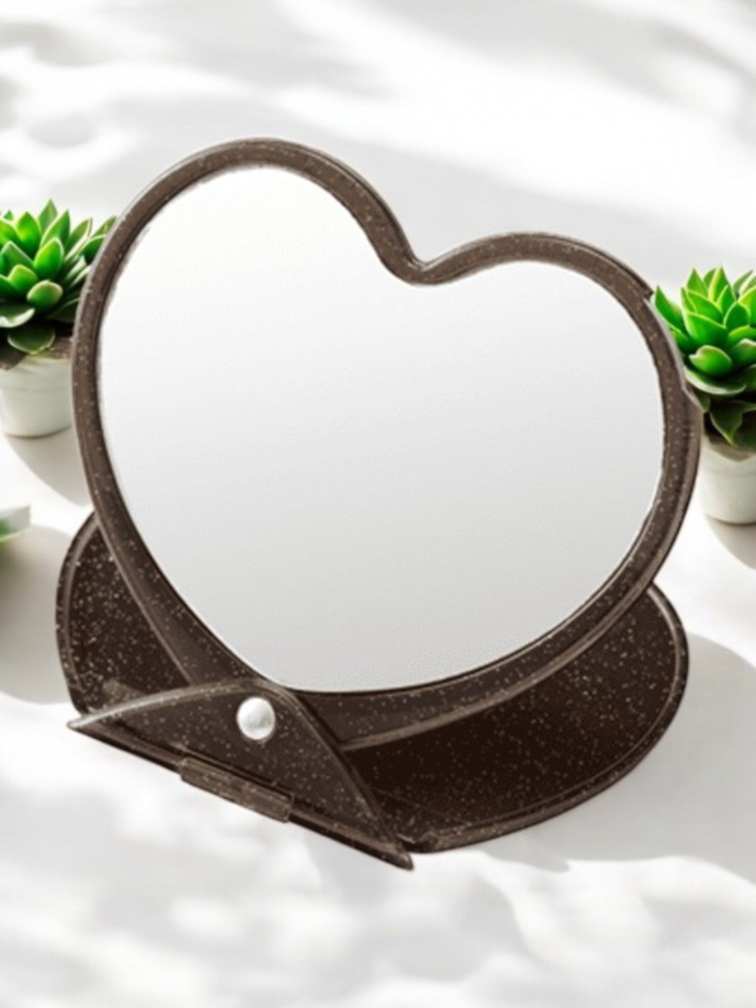 ラメ入りスライドミラー（ハート）
