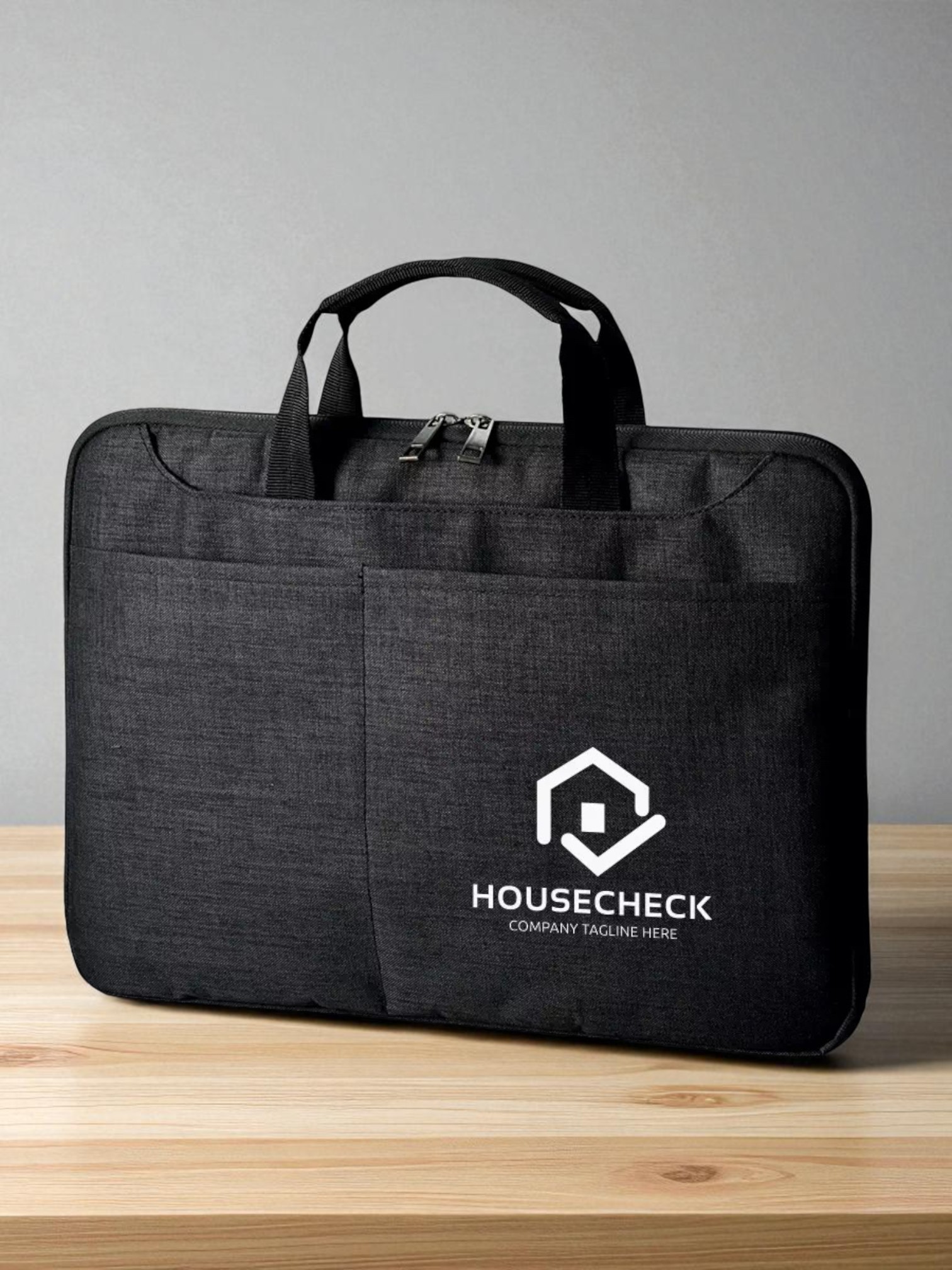 ハンドルがしまえるPCバッグ