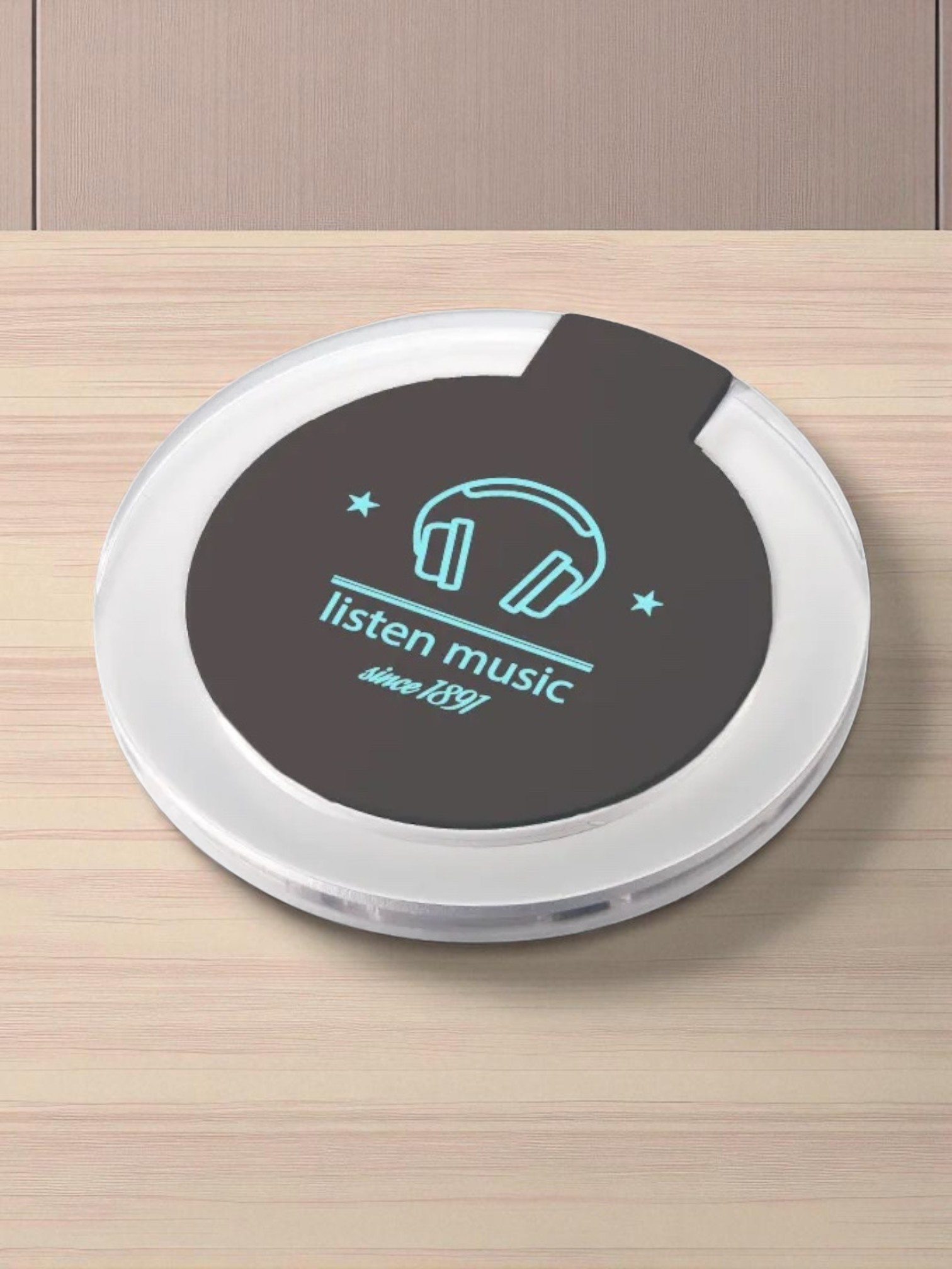 クリアワイヤレス充電器ラウンドラウンド5W