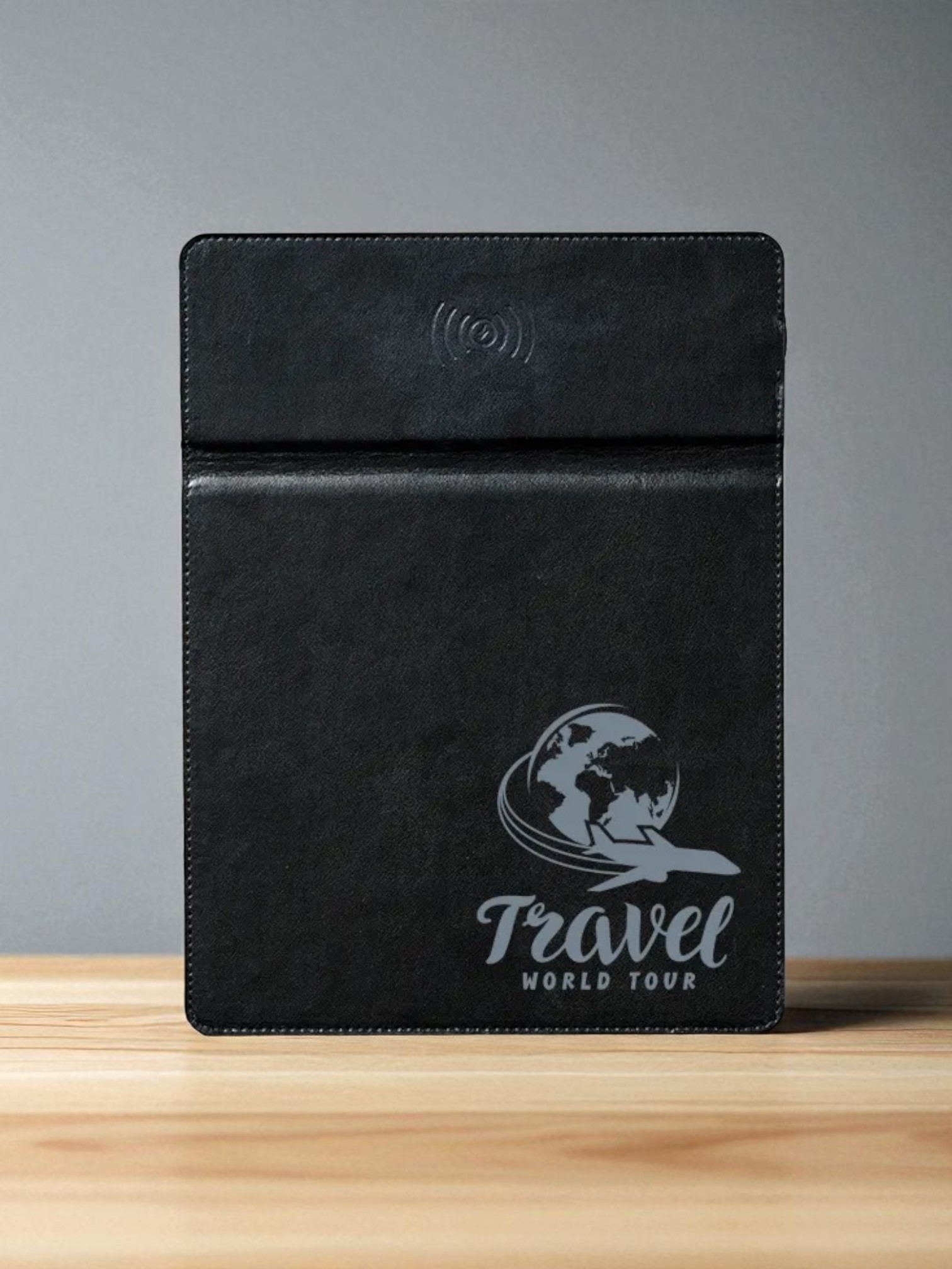 ワイヤレス充電付レザーマウスパッド5W