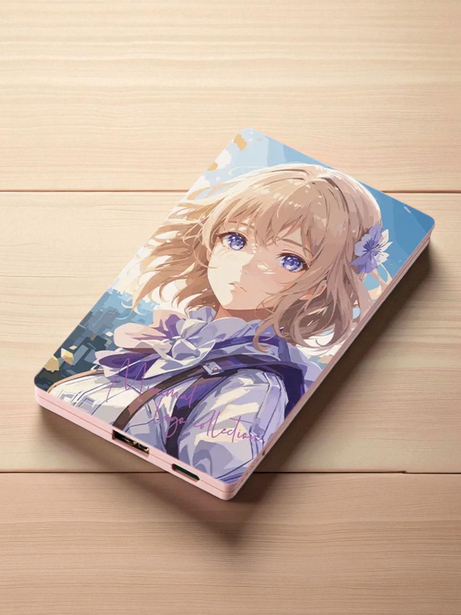 全面印刷できるモバイルチャージャー4000フラット