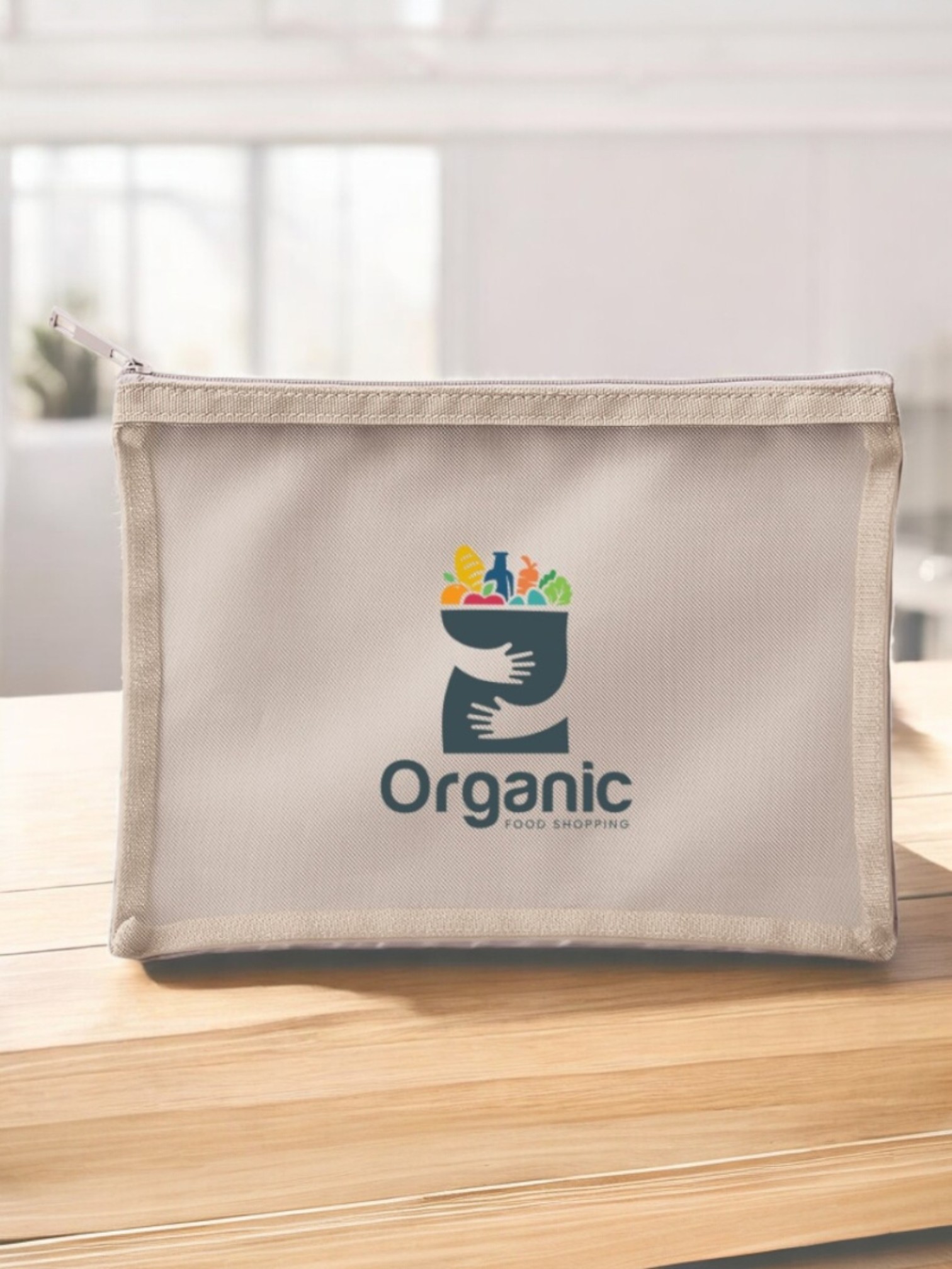 メッシュフラットポリポーチ