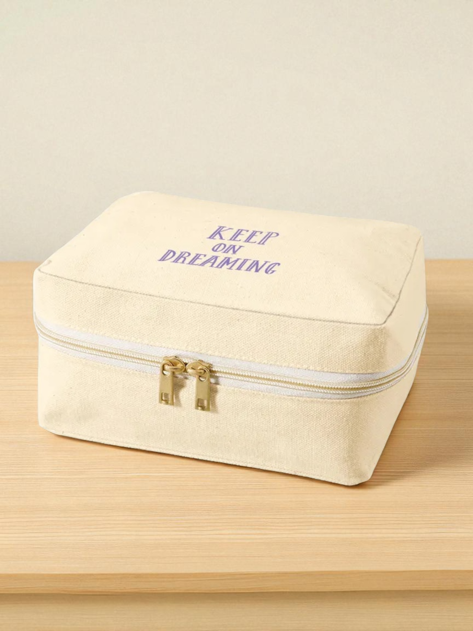 キャンバススクエアファスナーポーチ（M）