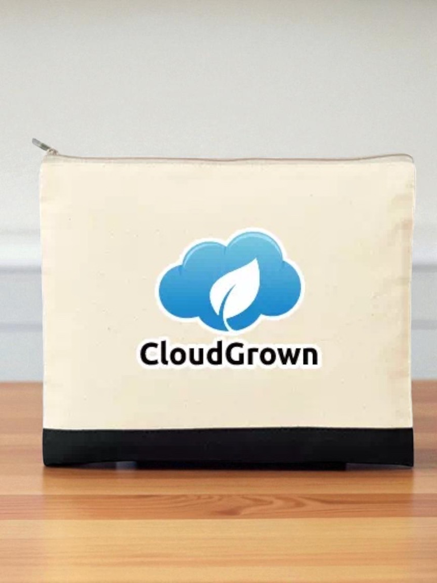 ライトキャンバスカラーボトムフラットポーチ（M）