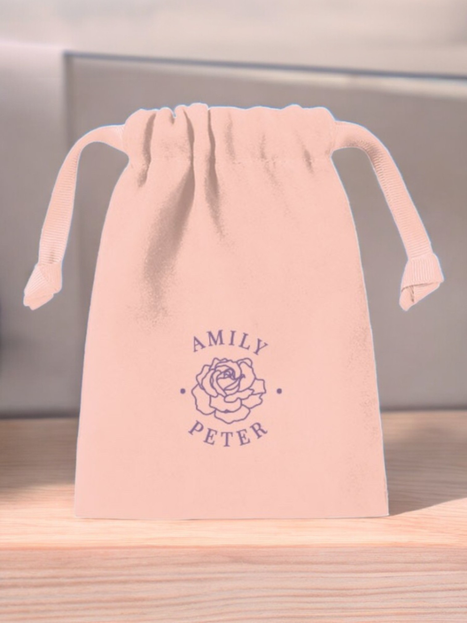 スウェード風巾着（S）