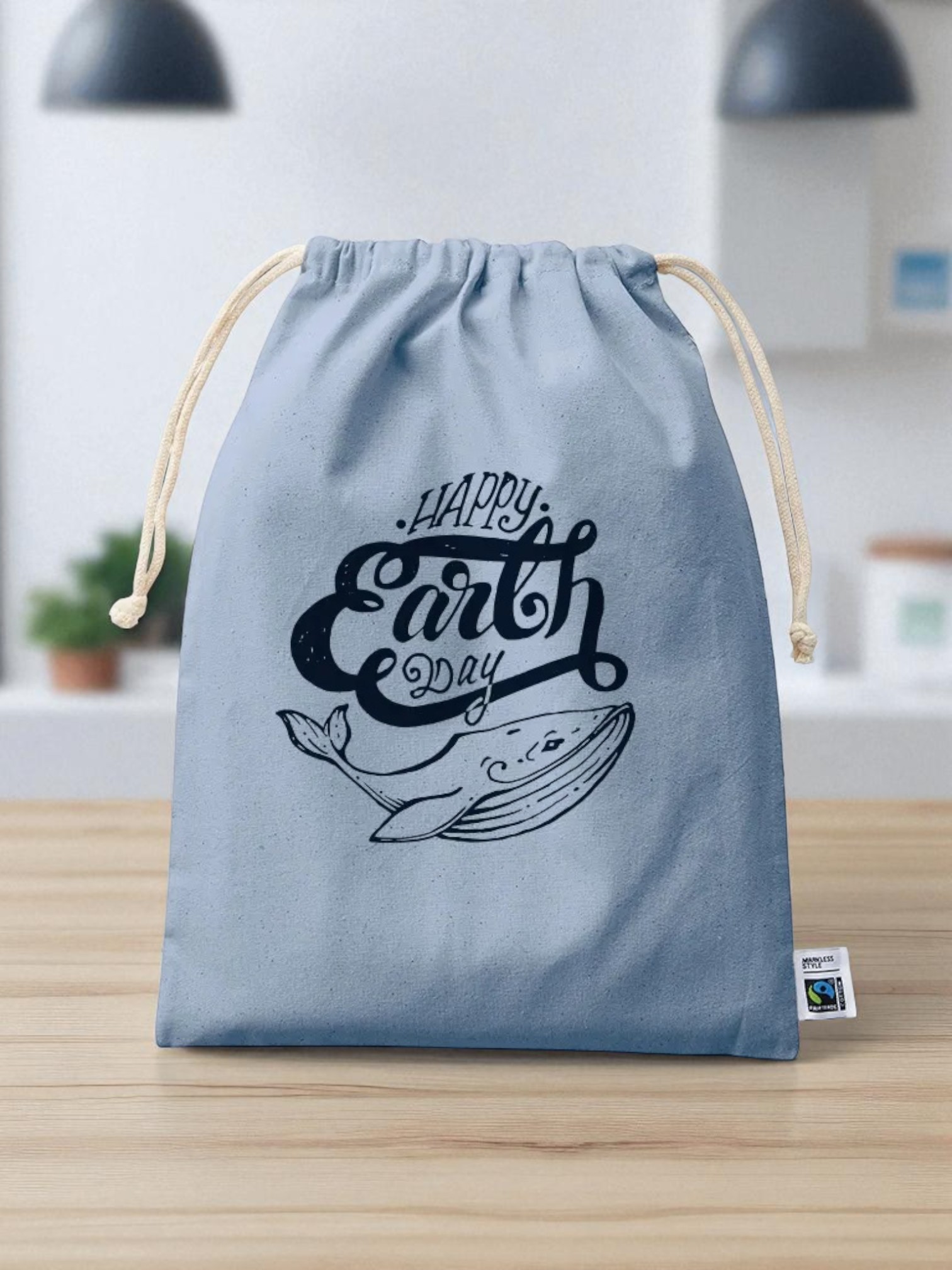 フェアトレードコットン巾着（L）