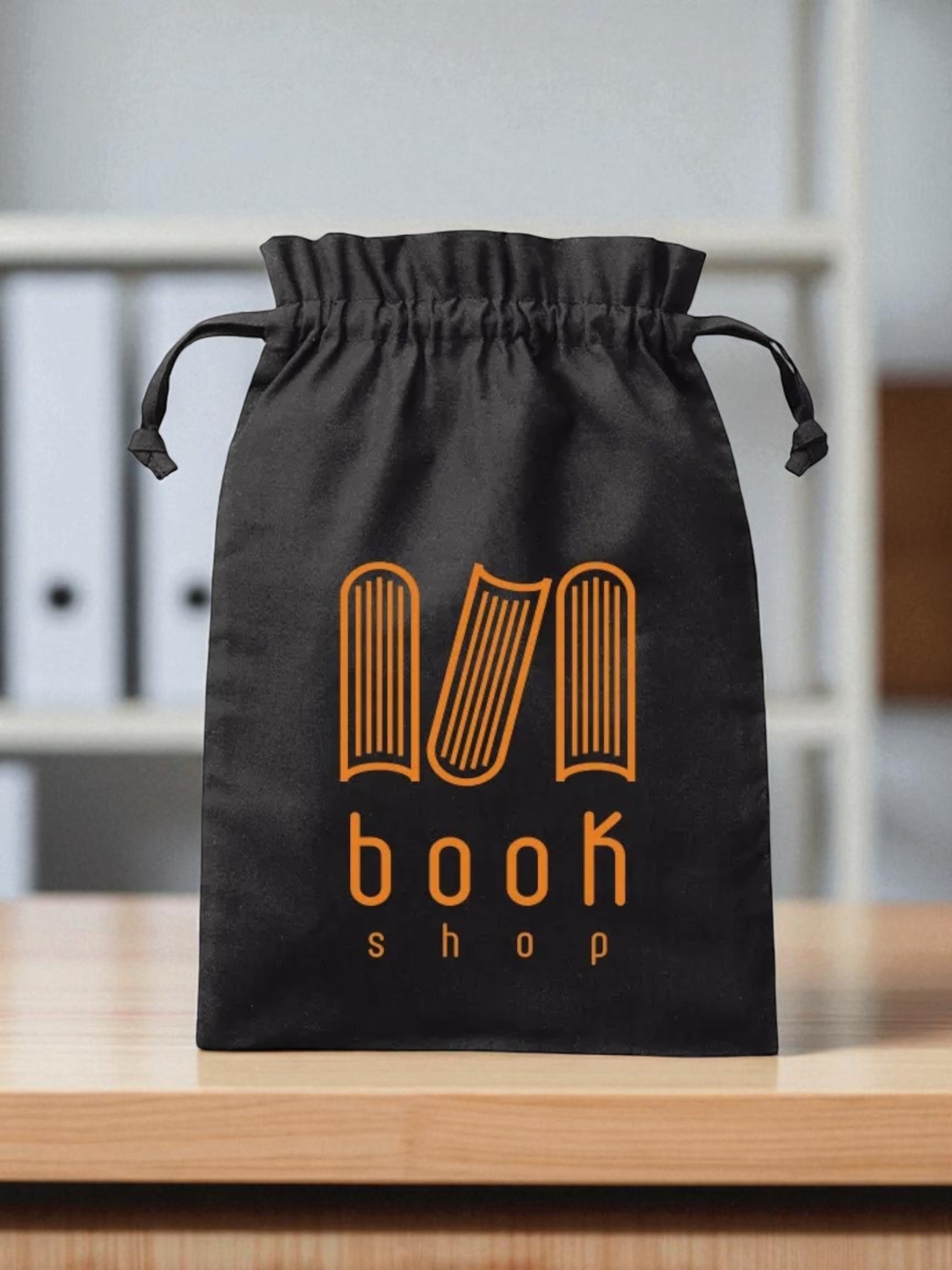 厚手コットンフリル巾着（L）