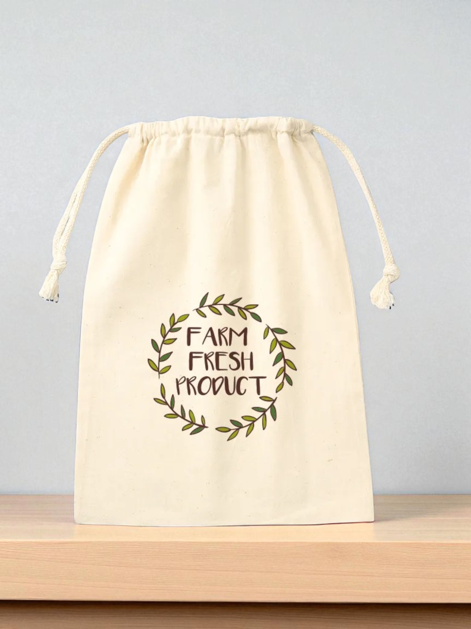 コットン巾着（L）