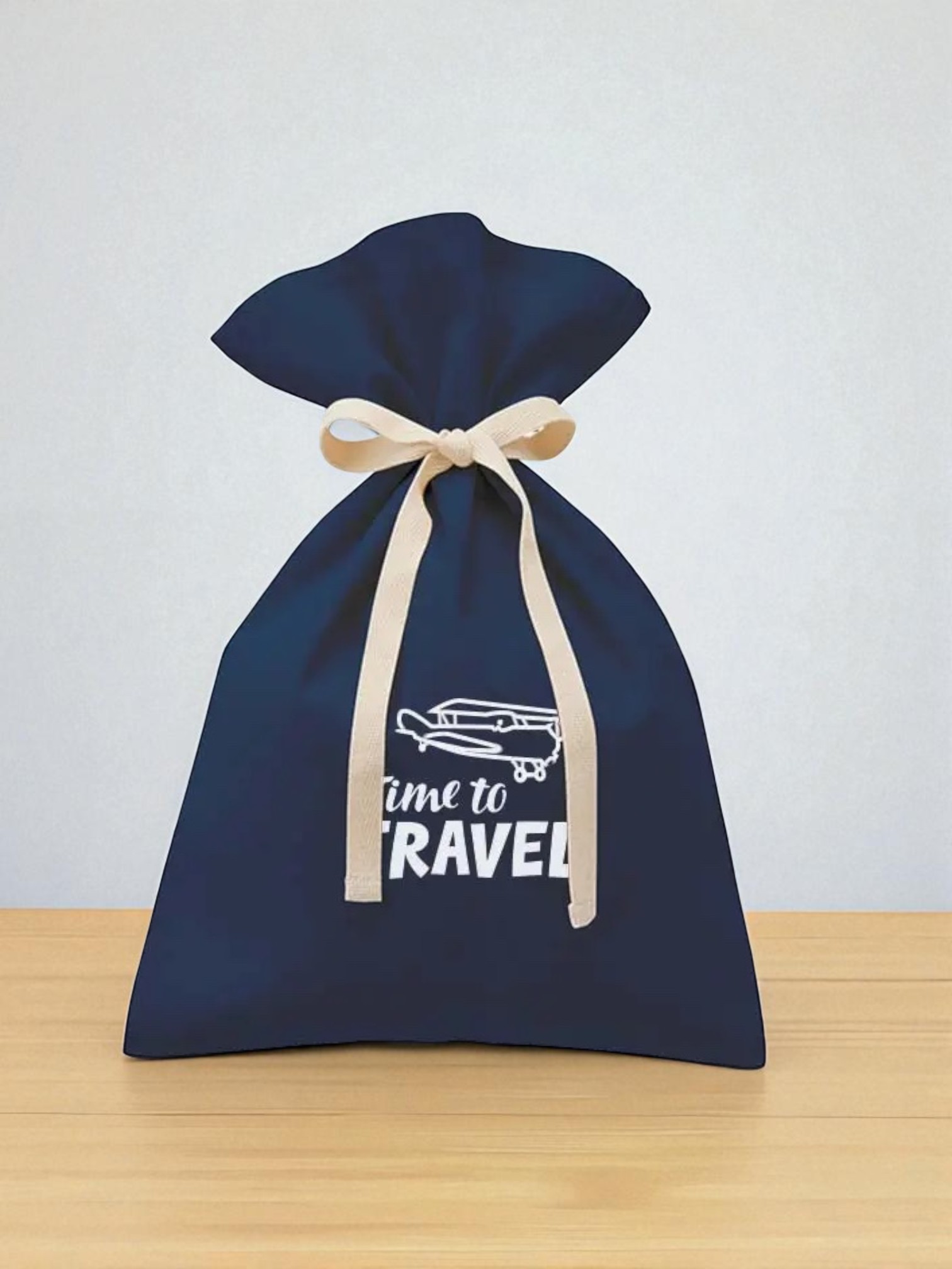 厚手コットンラッピング巾着（M）