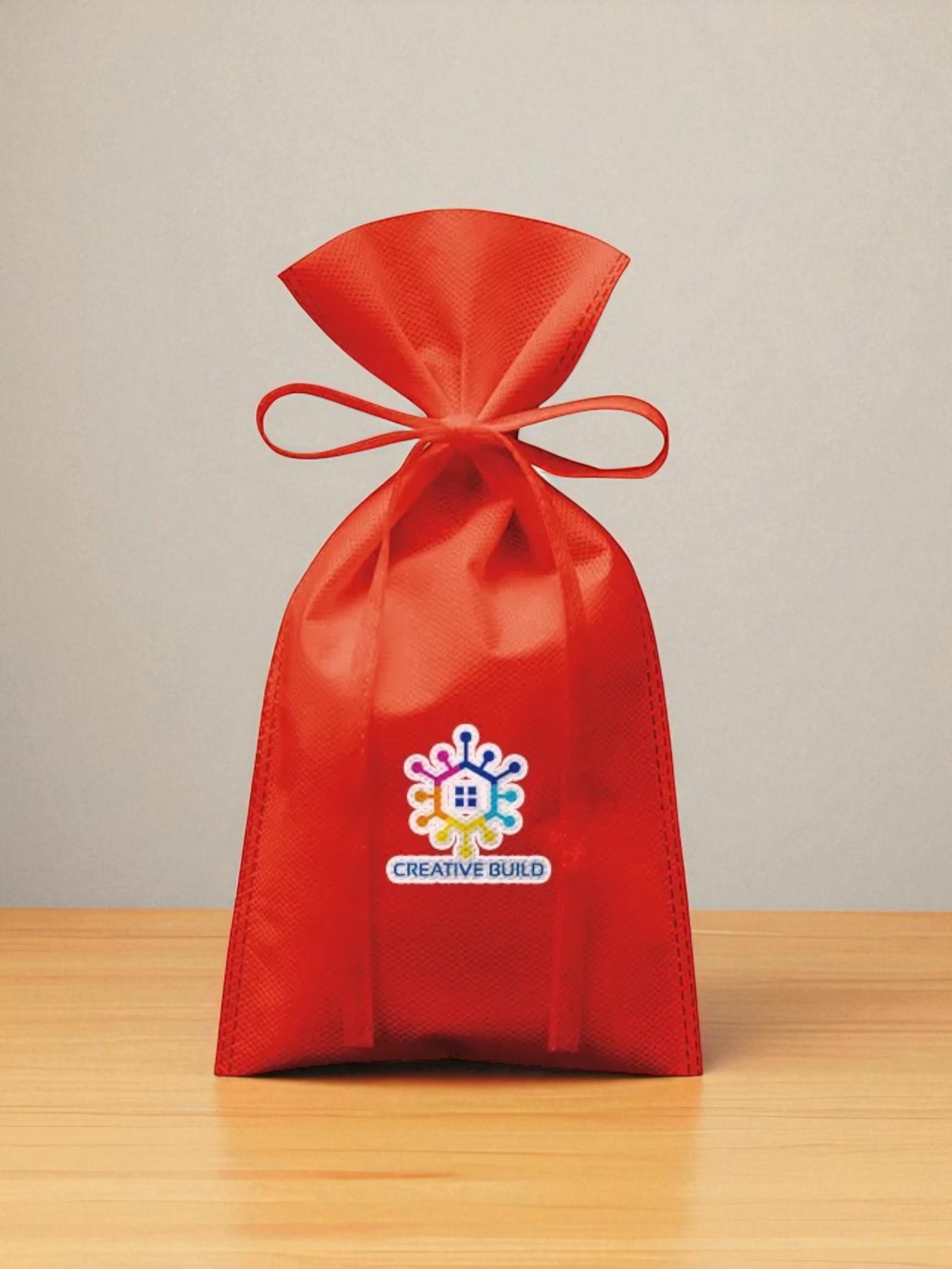 不織布ラッピング巾着（S）