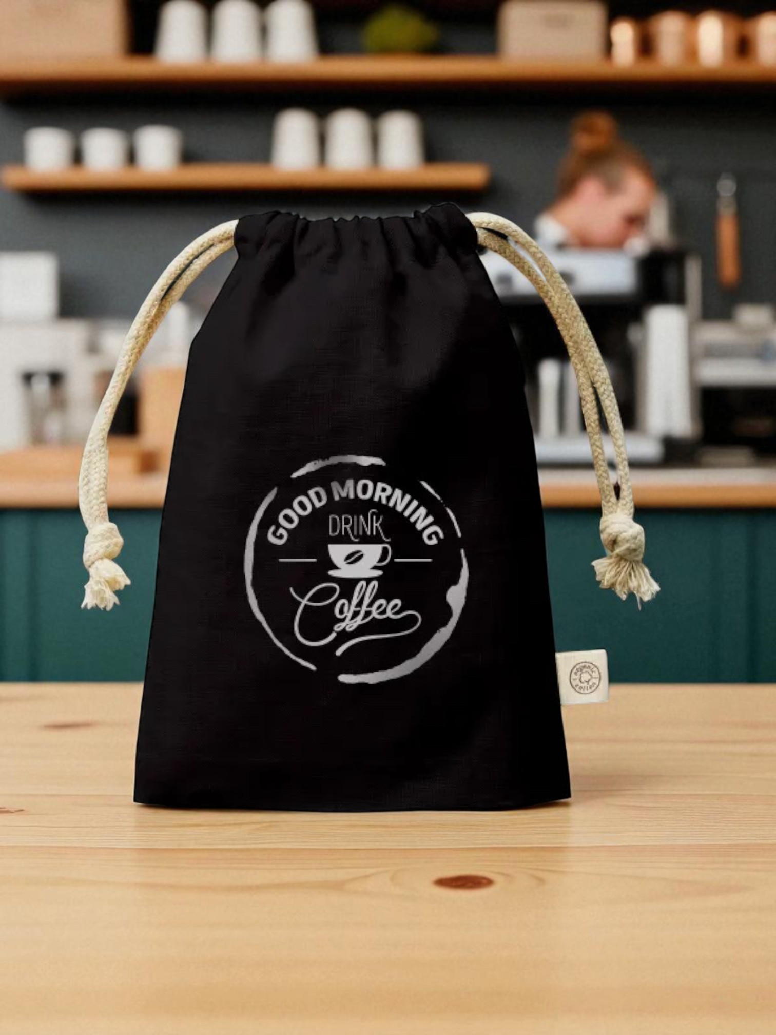 オーガニックコットンガゼット巾着（S）