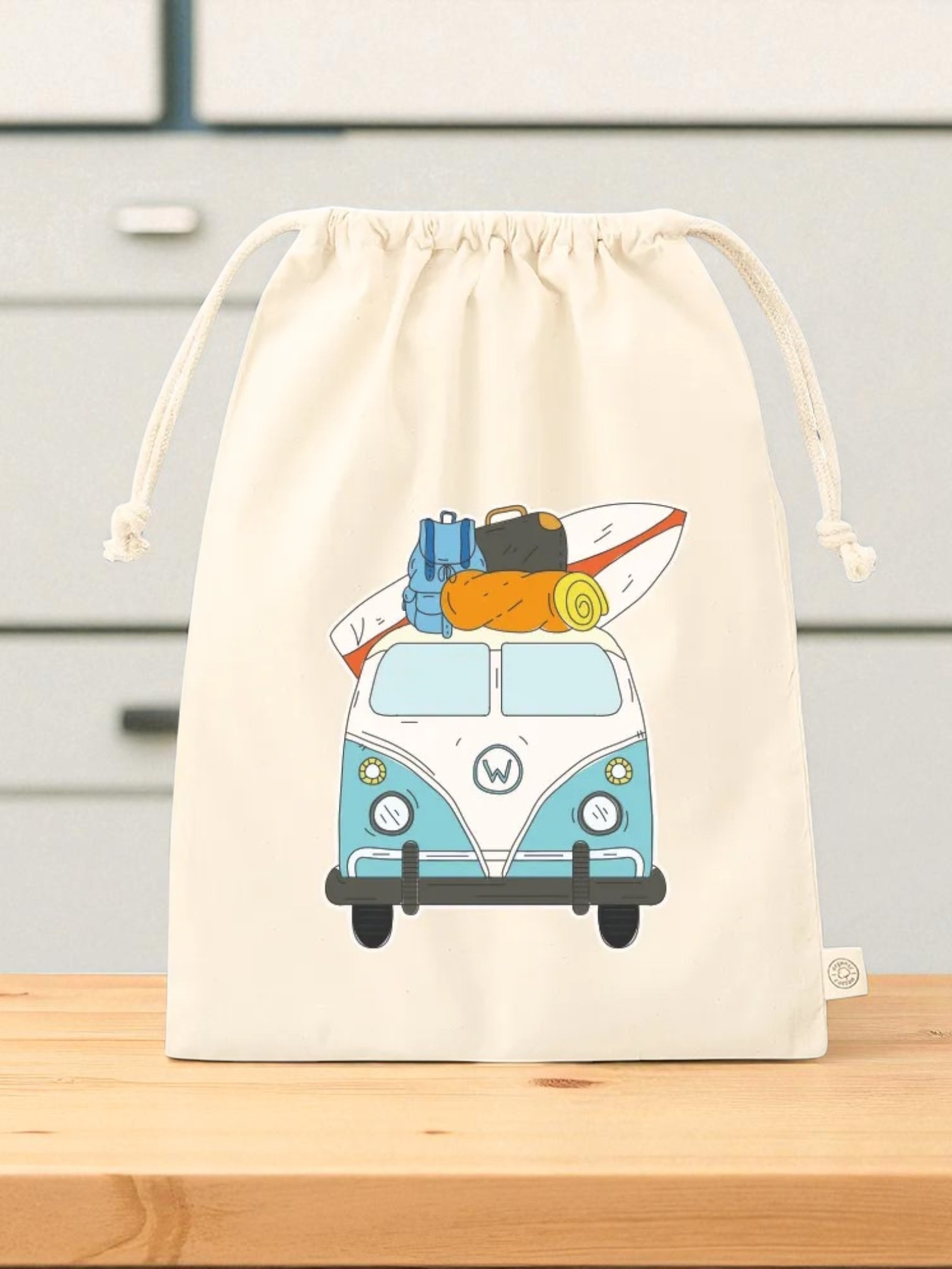 オーガニックコットン巾着（L）