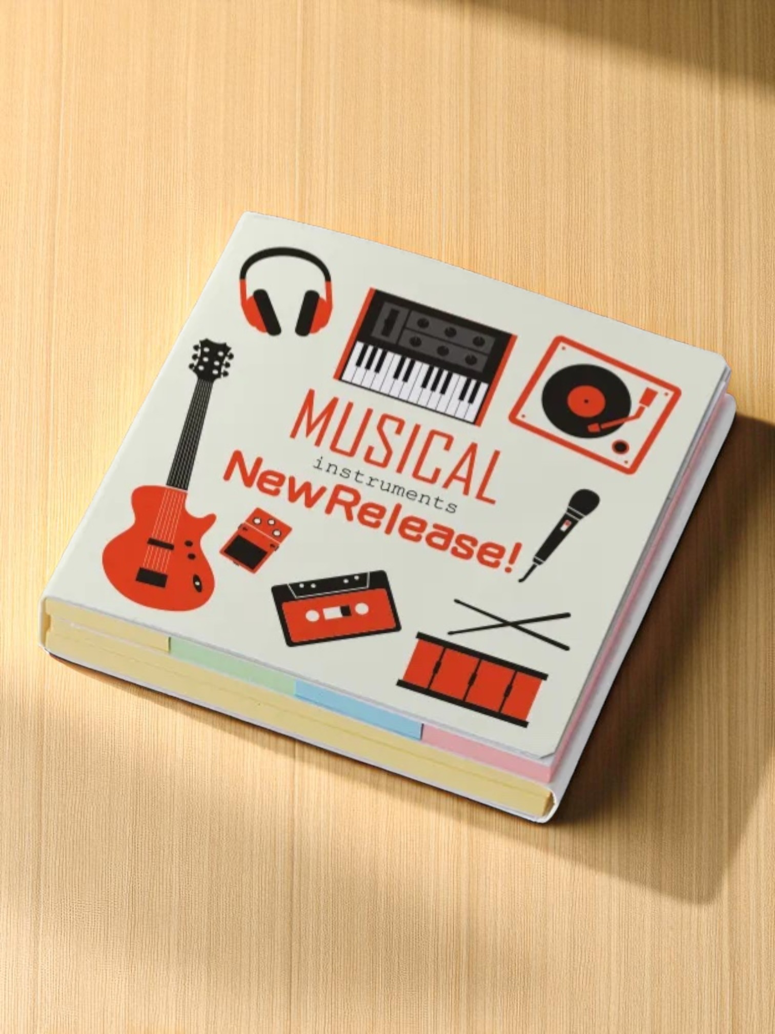 カスタムデザイン付箋三つ折り型