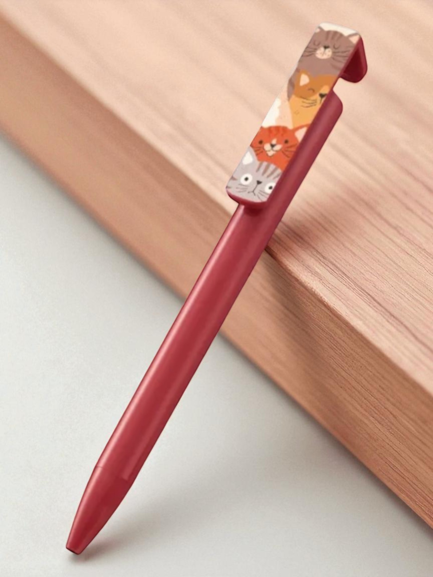 スマホスタンド付OBPボールペン（再生PET）