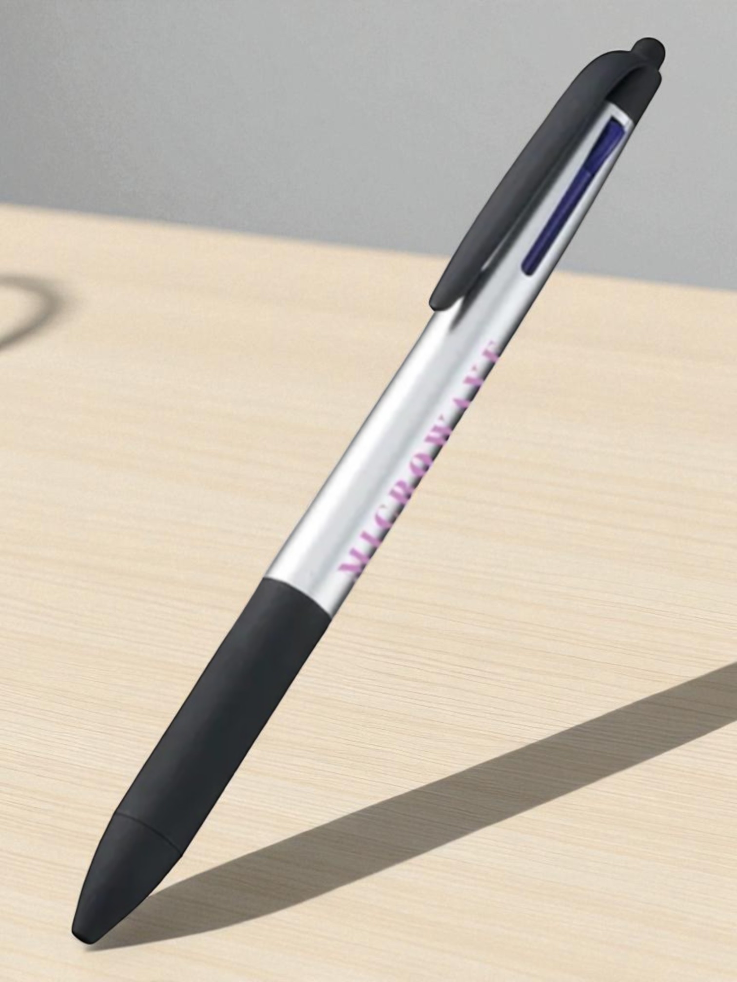 タッチペン付3色ボールペン（再生ABS））