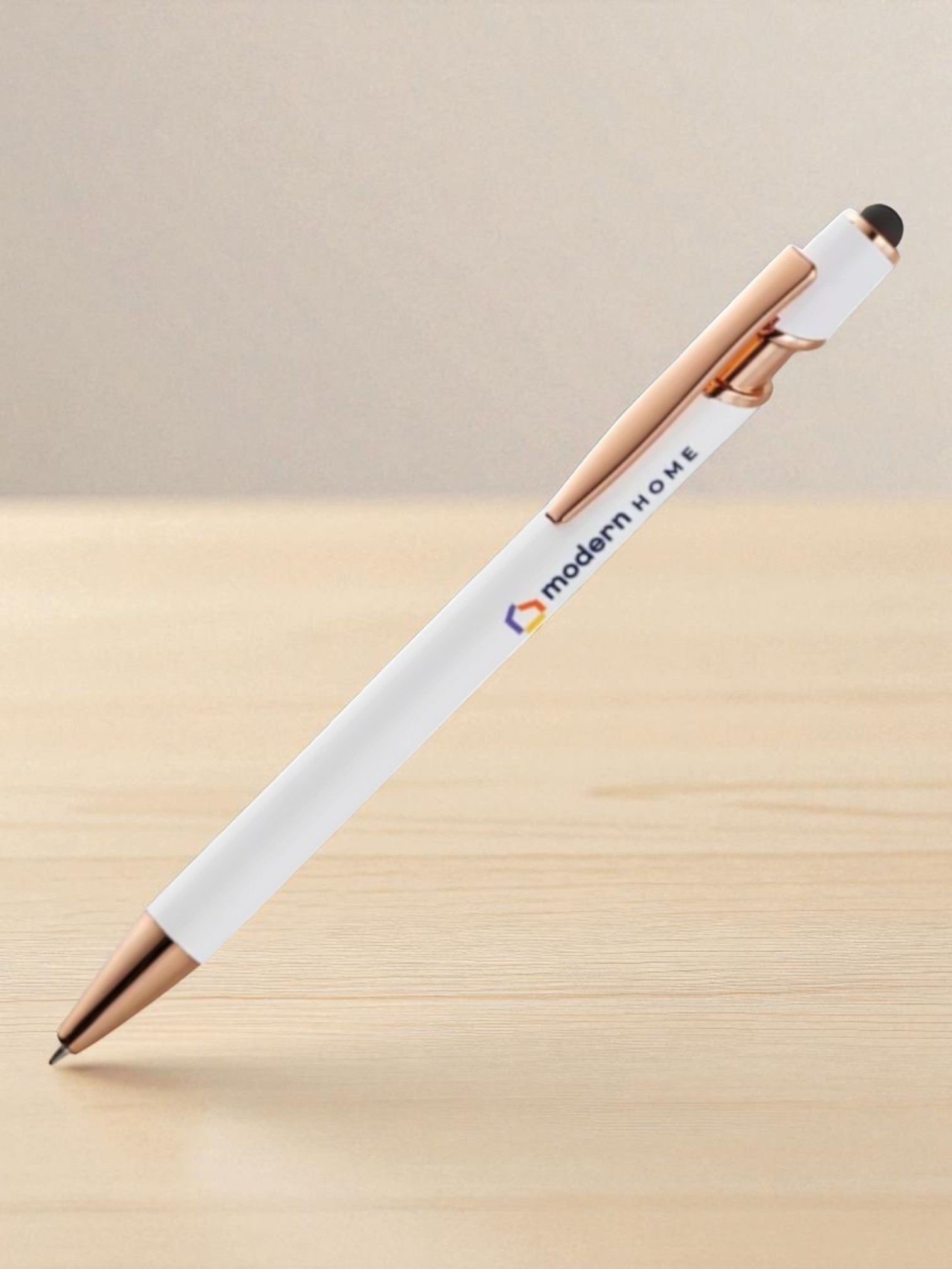 タッチペン付メタルシックボールペン（再生アルミ）