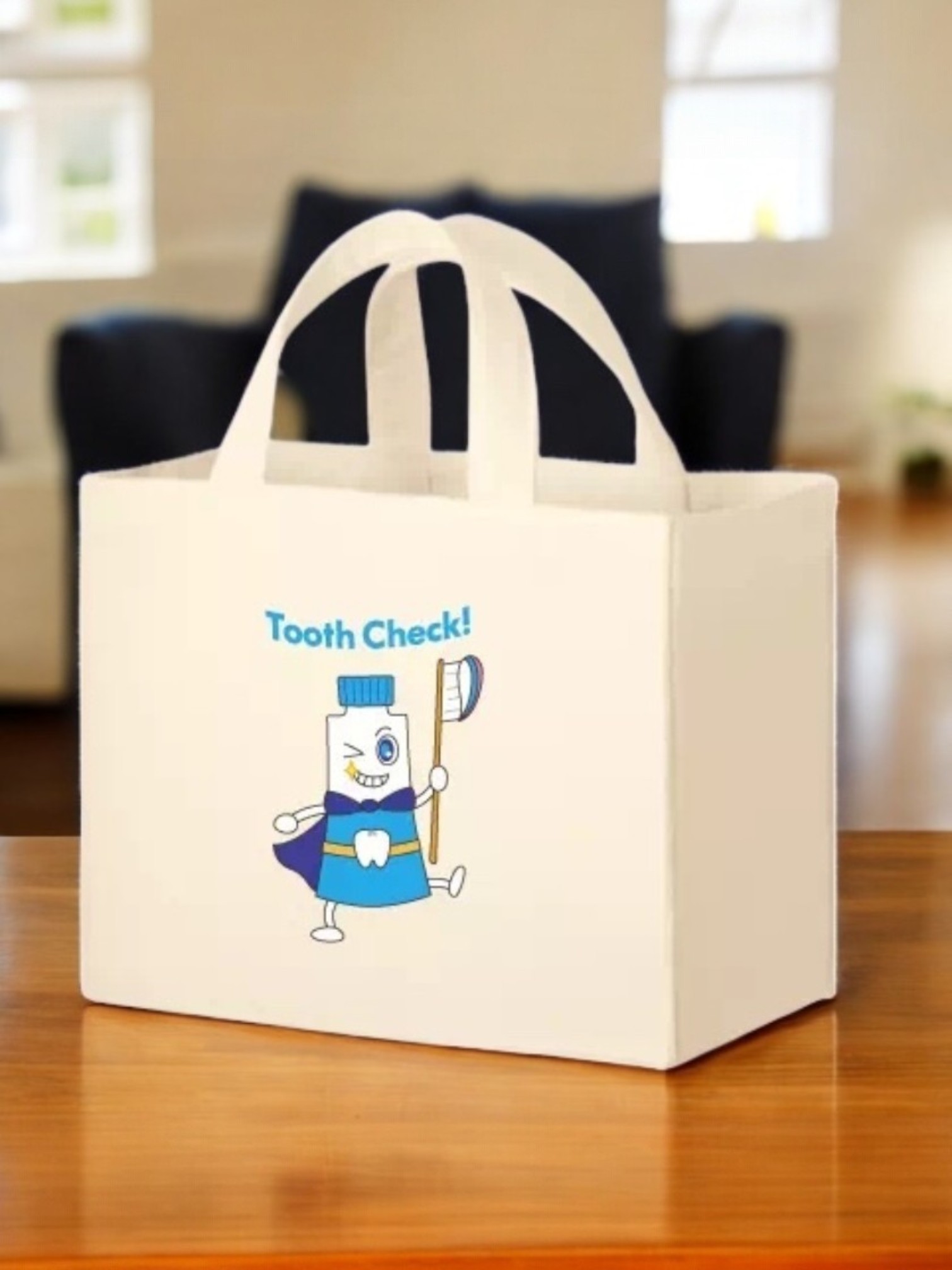 キャンバスボックスランチトート