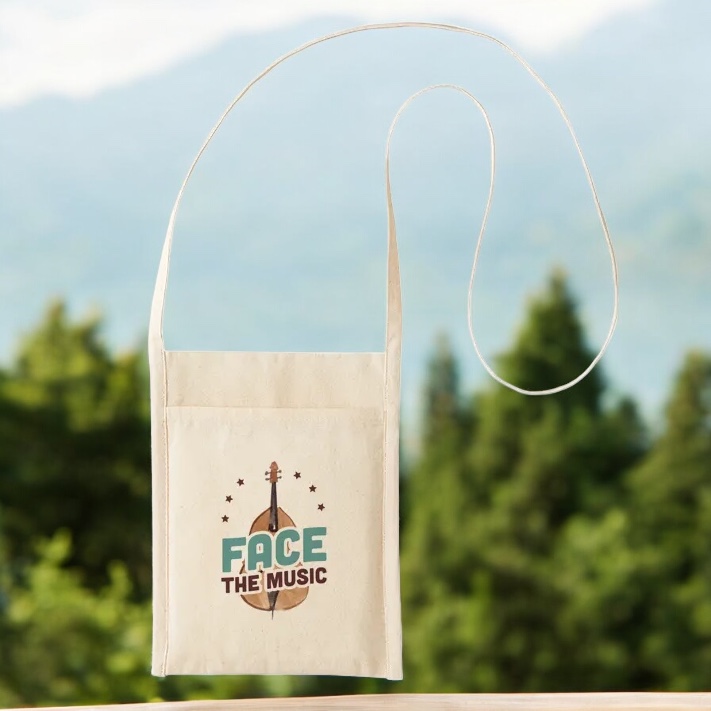 厚手コットンミニサコッシュ