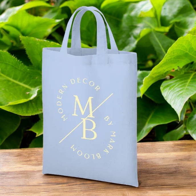 厚手コットンA4フラットトート