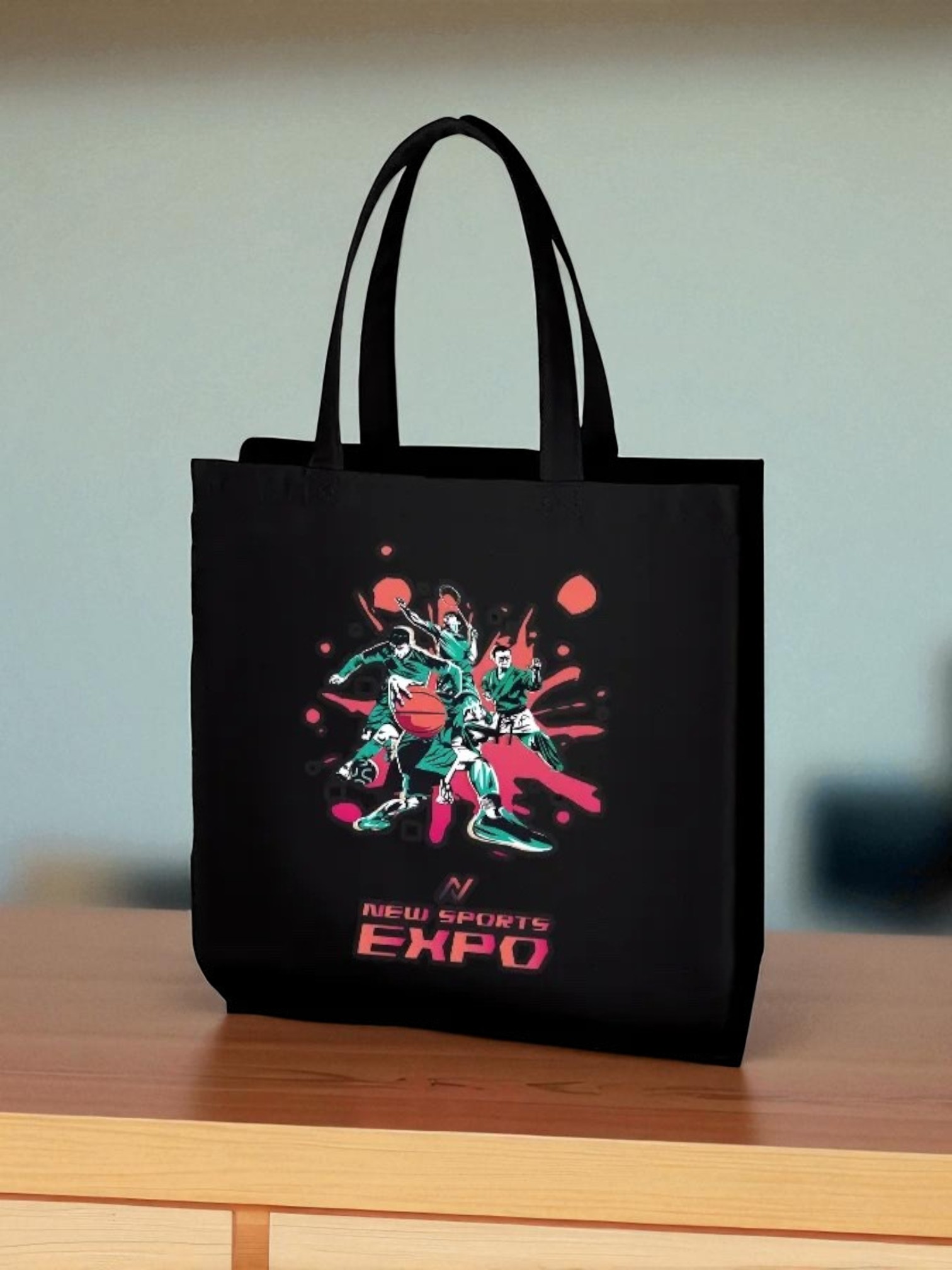 ライトキャンバス横マチトート