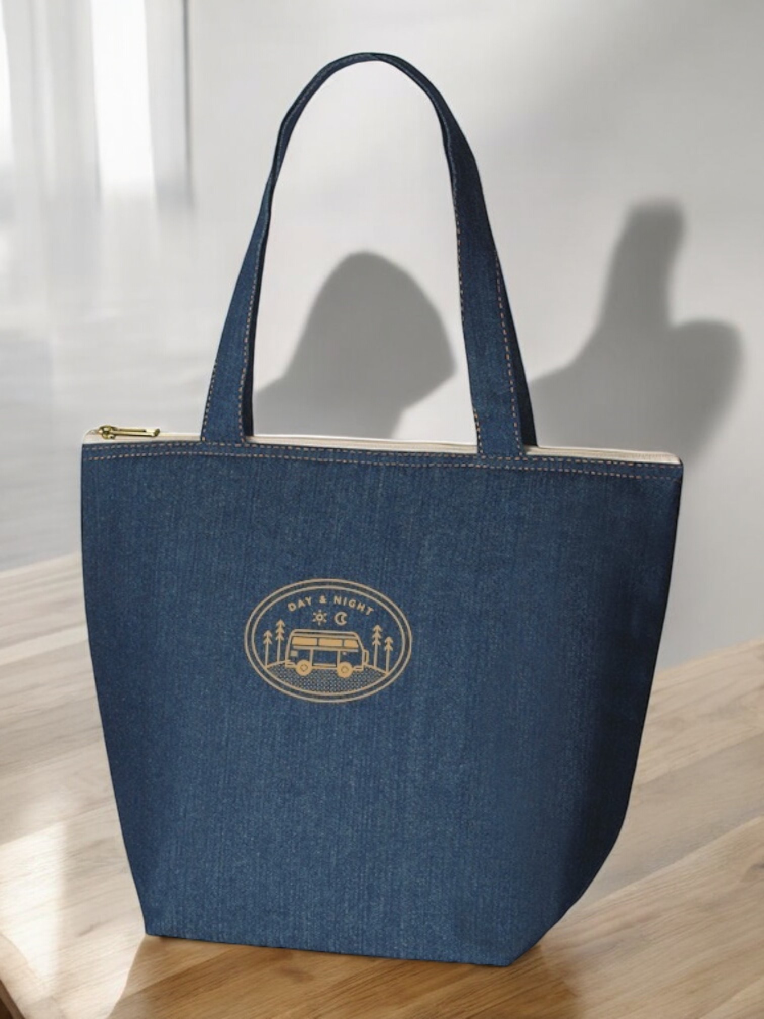 デニムライク保冷トート