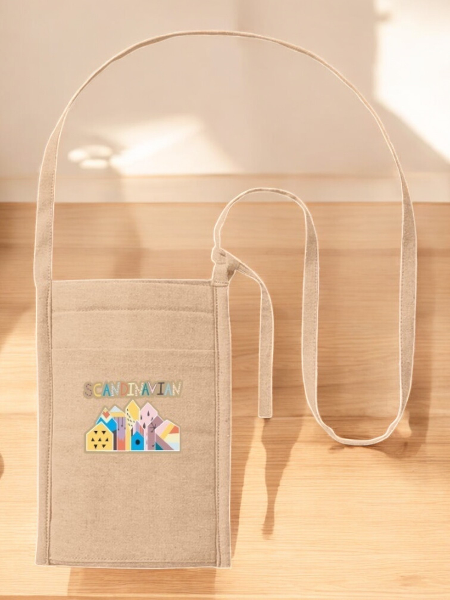 シャンブリック保冷ボトルホルダーサコッシュ