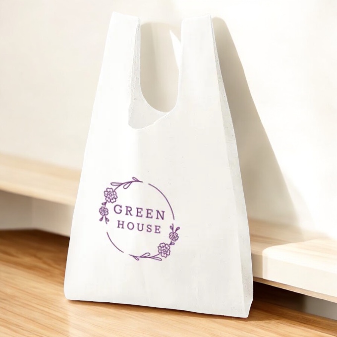 コットンリネンマルシェバッグ（M）