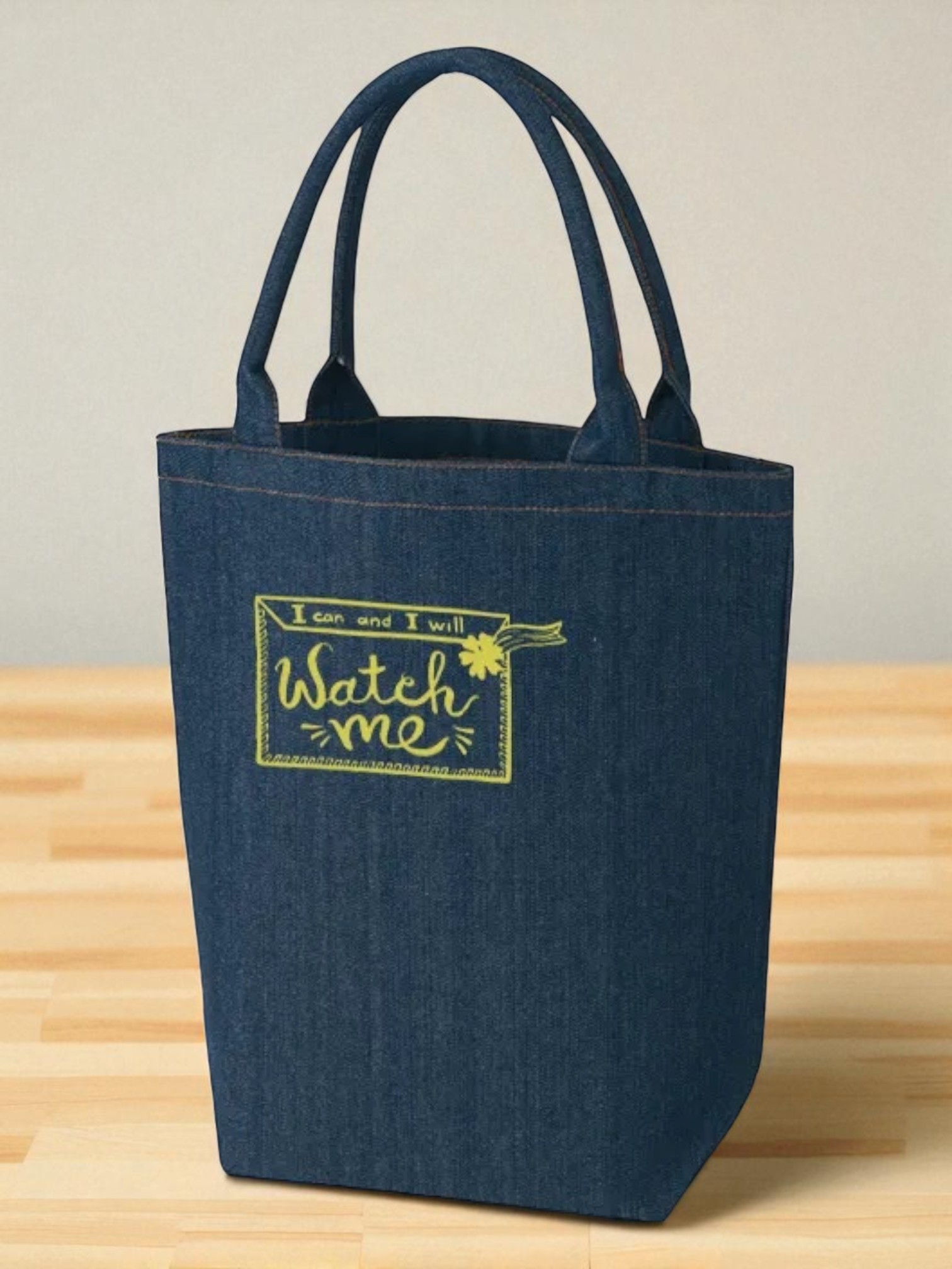 デニムライクパイプハンドルトート