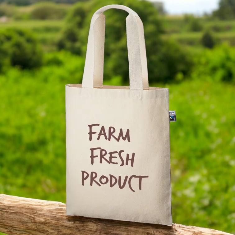 フェアトレードコットンフラットトート