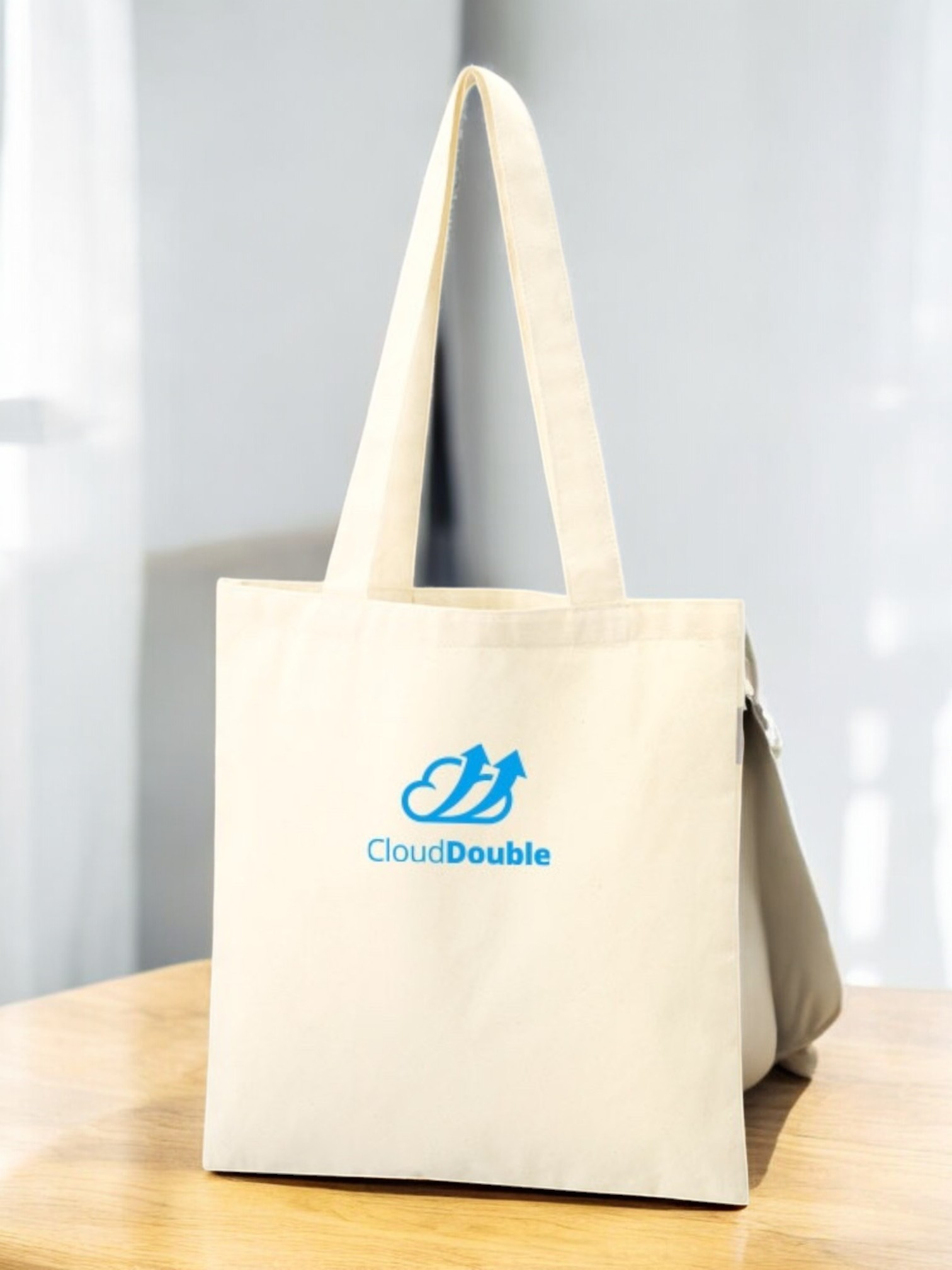 フェアトレードコットンカジュアルフラットバッグ（M）