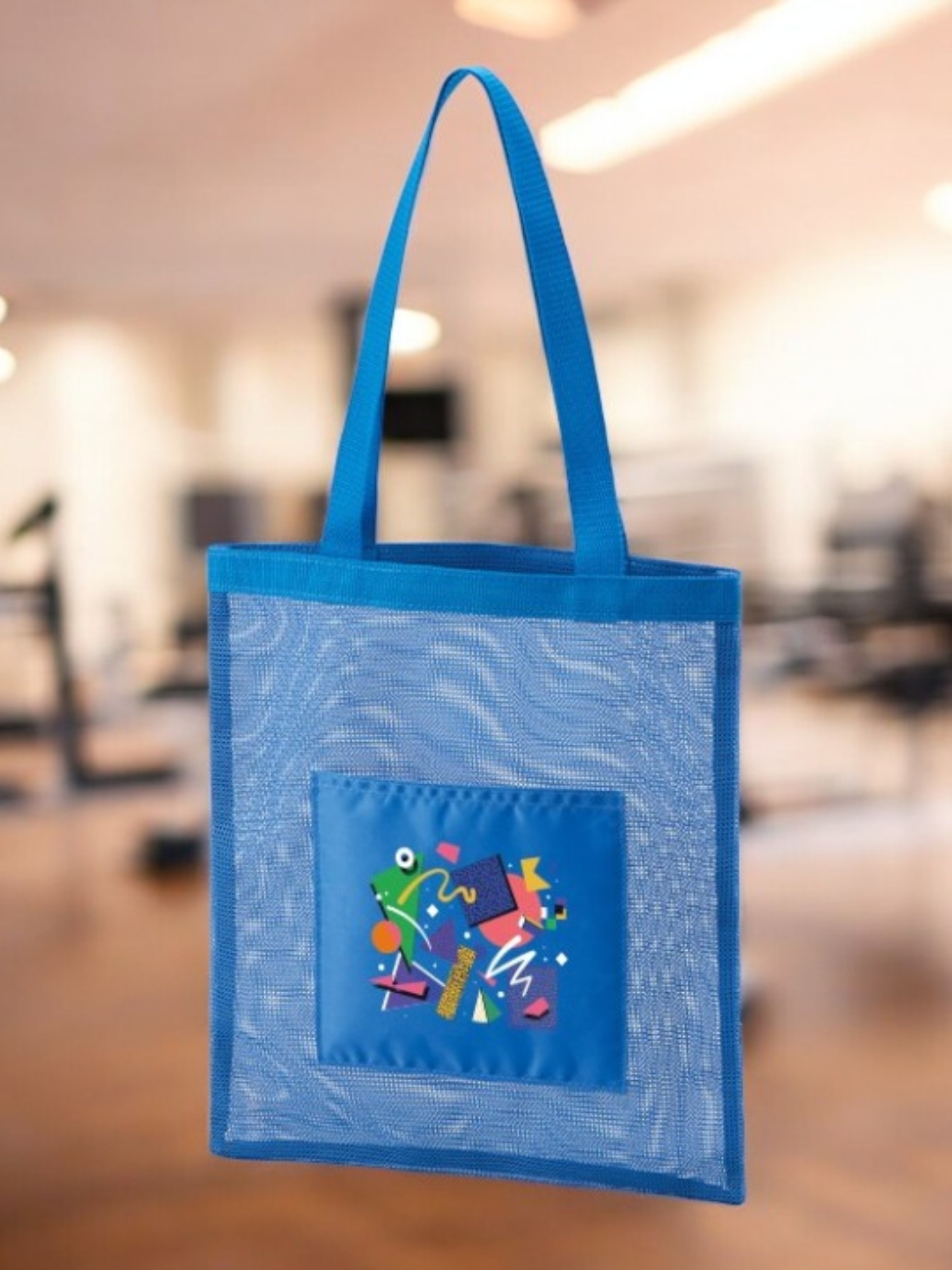 メッシュフラットトート