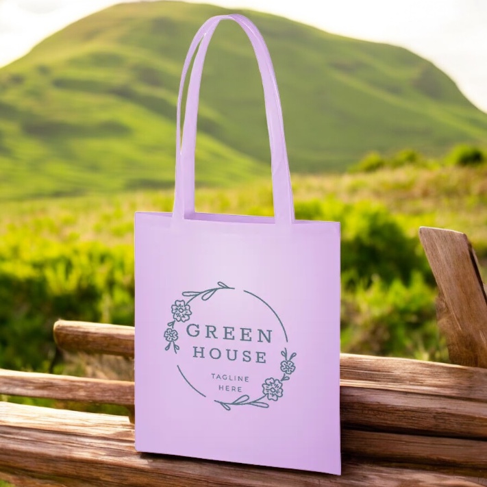 不織布フラットショルダートート