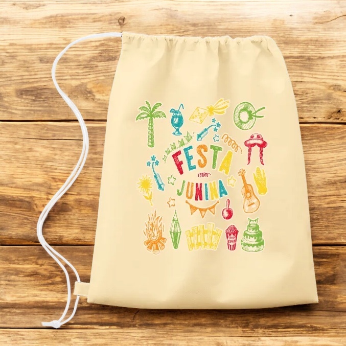 不織布巾着ショルダーバッグ