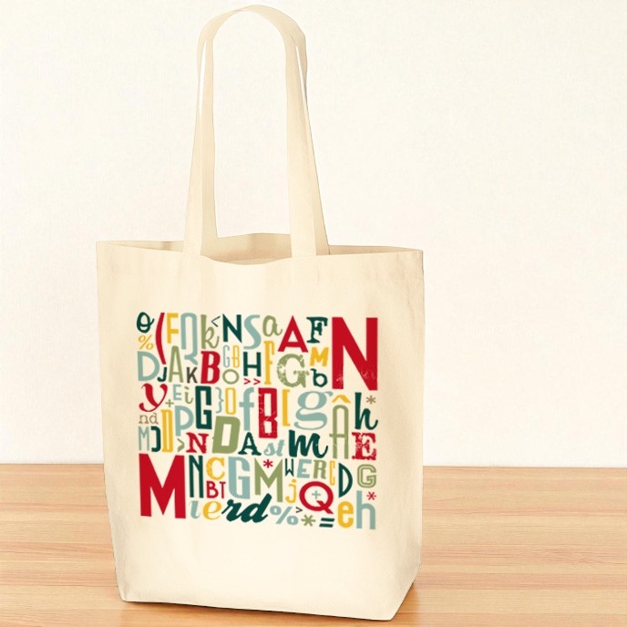 オーガニック厚手コットンバッグ（L）