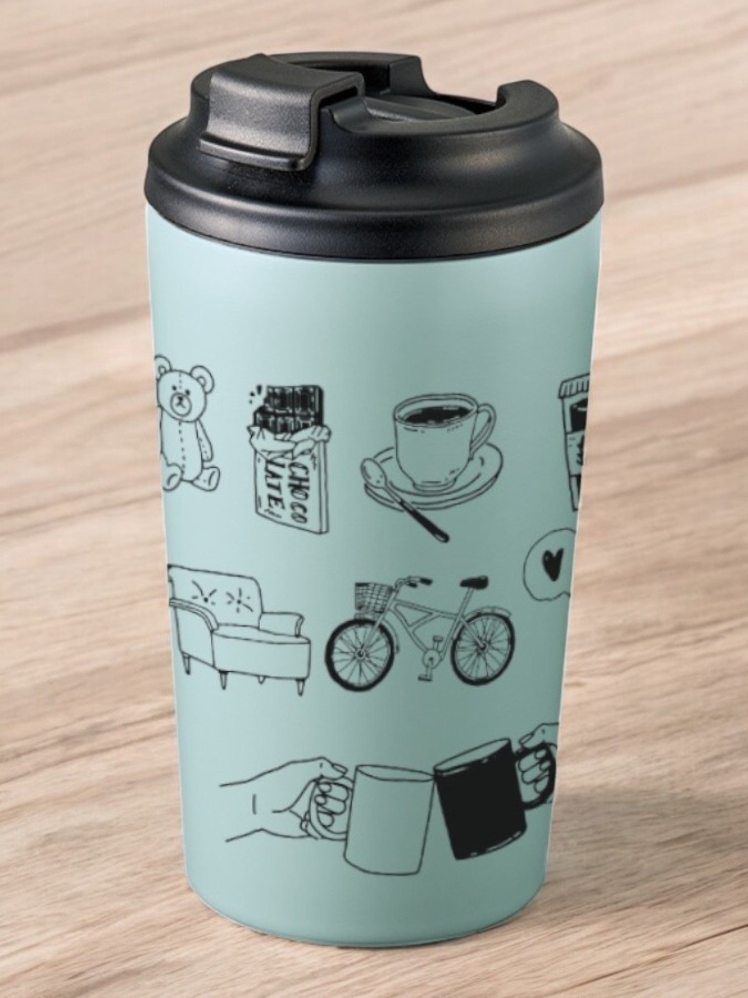 リッド付ステンレスサーモタンブラー450ml