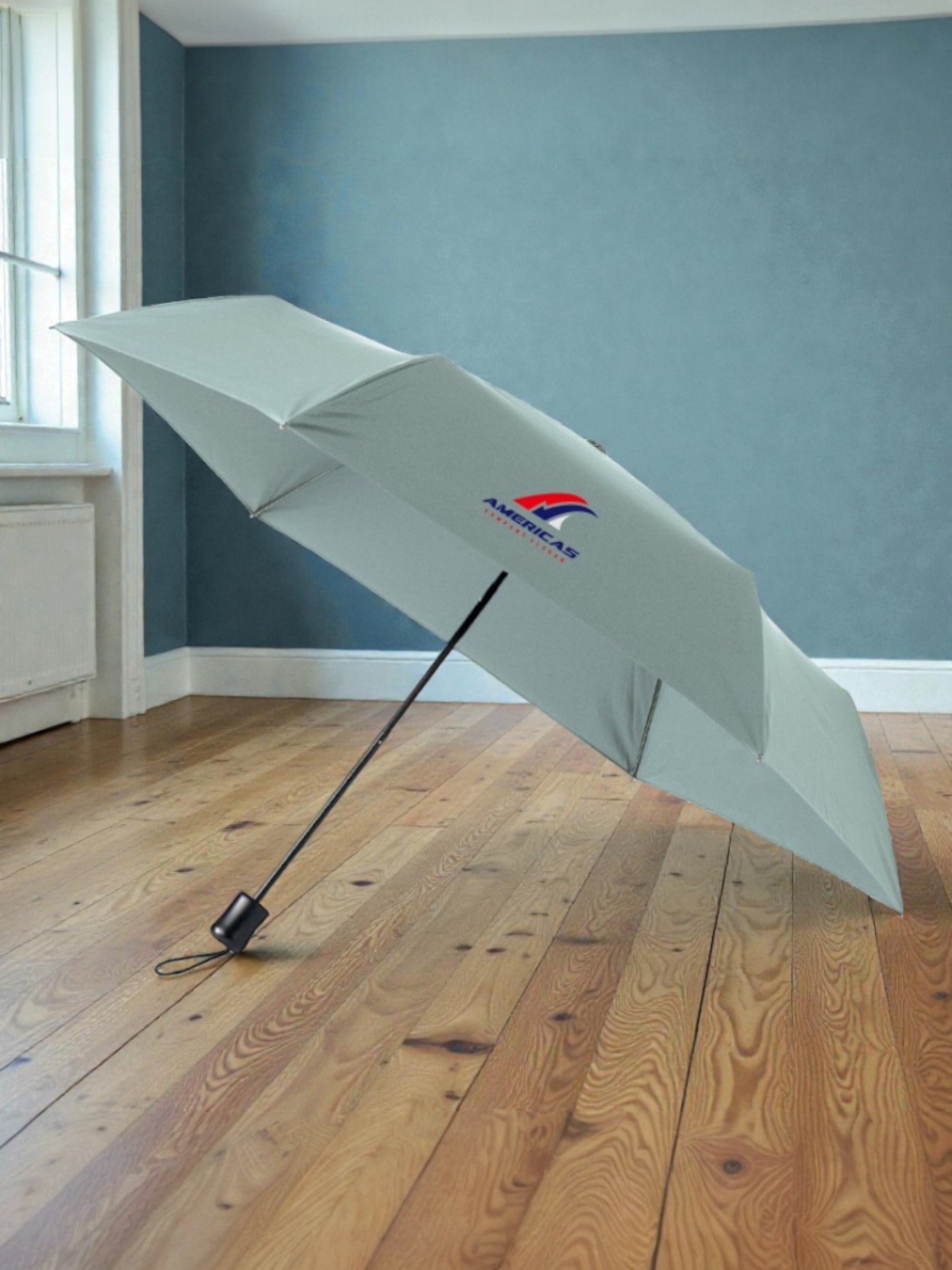 ひと振り雨粒サラッとUV折りたたみ傘