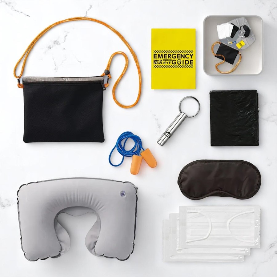 防災緊急10点セットシートインサコッシュタイプ