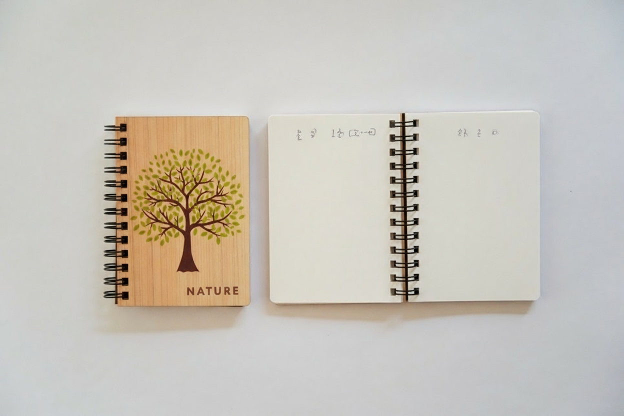 ミニ木製ノートのフルオーダー例